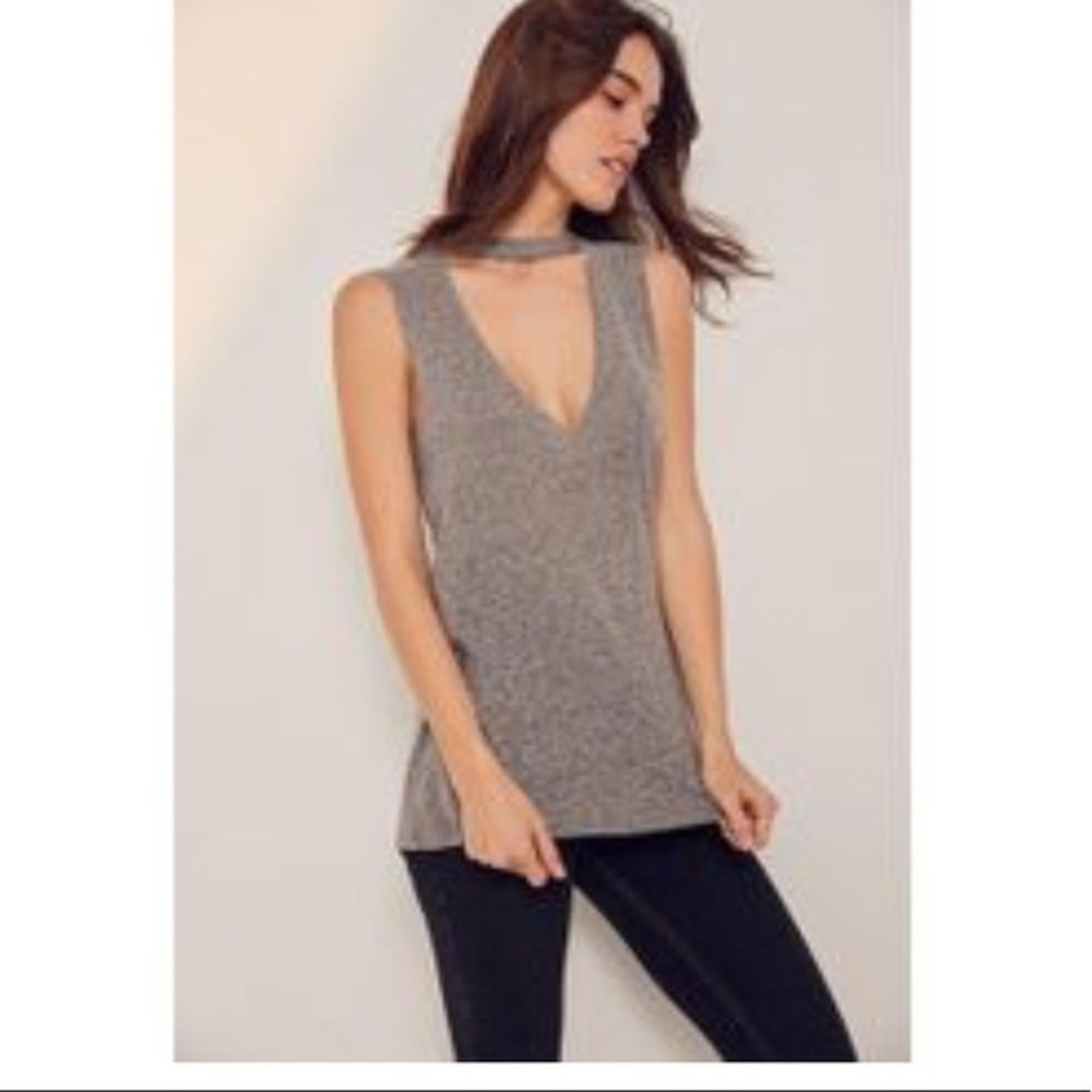 Grey cut out tank